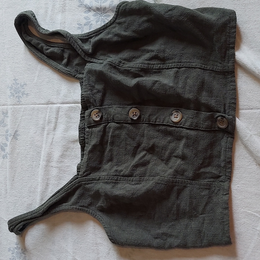 Olive crop top, Aéropostale, Medium